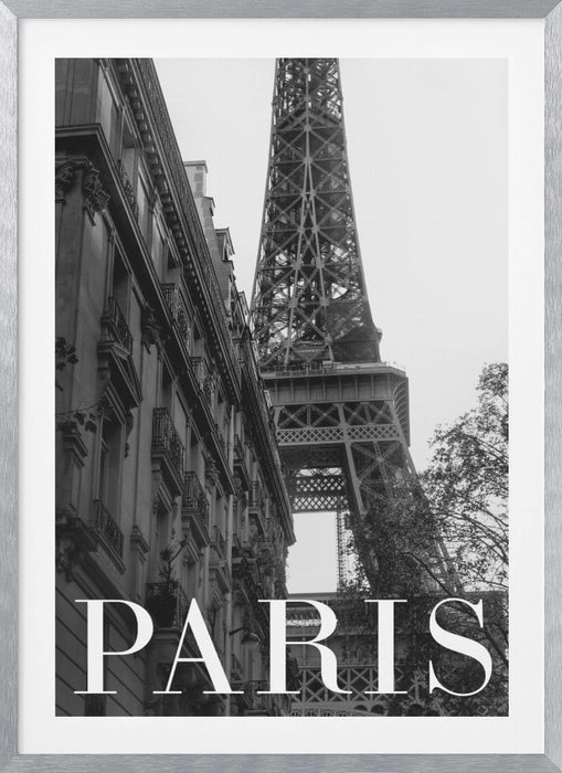 Paris Text 1 Framed Art Modern Wall Decor