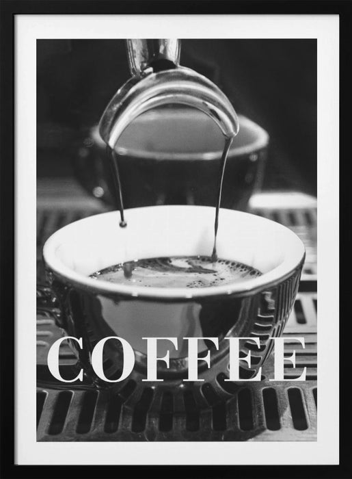 Coffee Text 2 Framed Art Modern Wall Decor