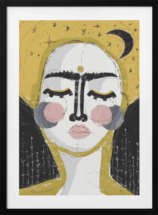 The Goddess Of The Night Framed Art Modern Wall Decor