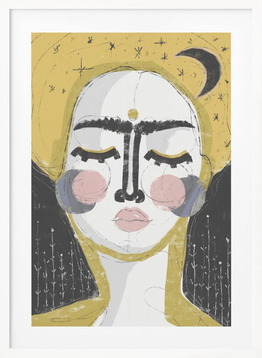 The Goddess Of The Night Framed Art Modern Wall Decor