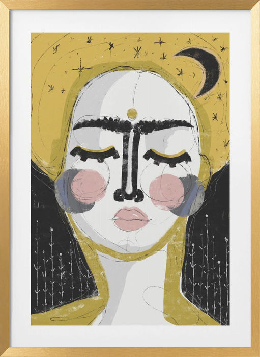 The Goddess Of The Night Framed Art Modern Wall Decor