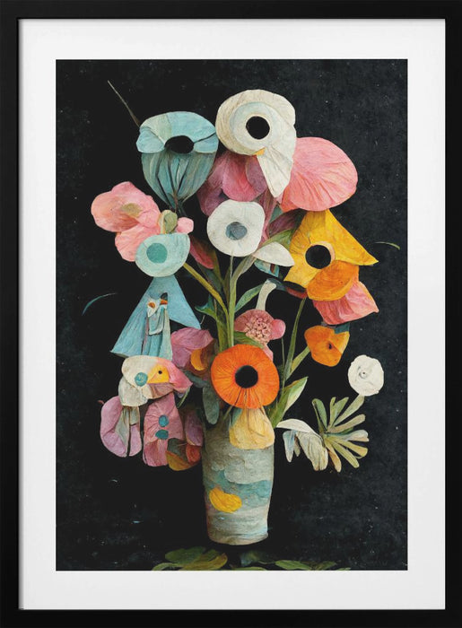 Les Fleurs Framed Art Modern Wall Decor