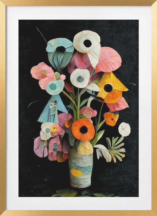 Les Fleurs Framed Art Modern Wall Decor