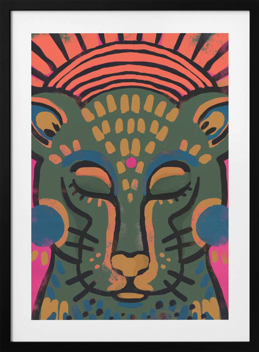 Tiger (Colored Version) Framed Art Wall Decor