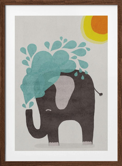 Funny elephant Framed Art Modern Wall Decor