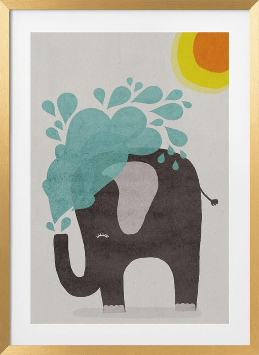 Funny elephant Framed Art Modern Wall Decor