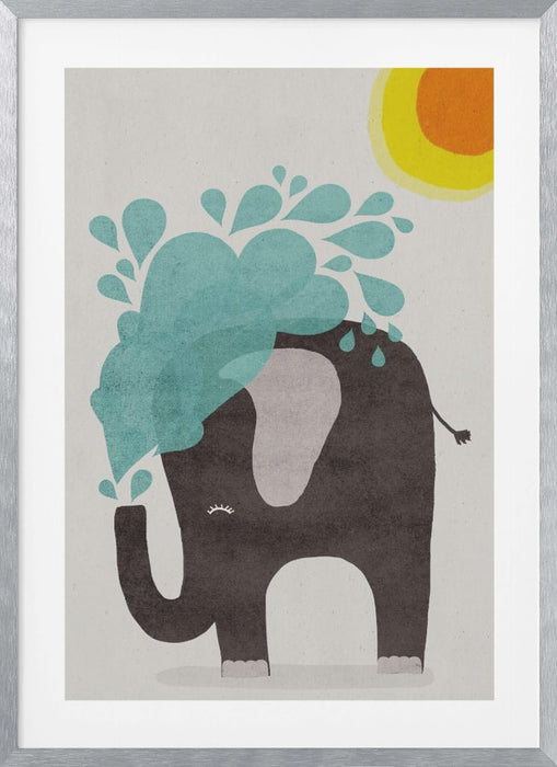 Funny elephant Framed Art Modern Wall Decor