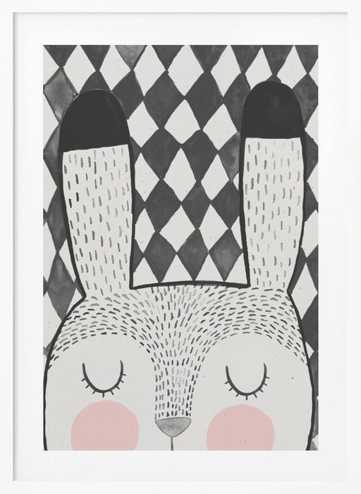 Bunny Framed Art Modern Wall Decor