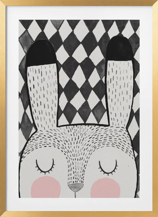 Bunny Framed Art Modern Wall Decor