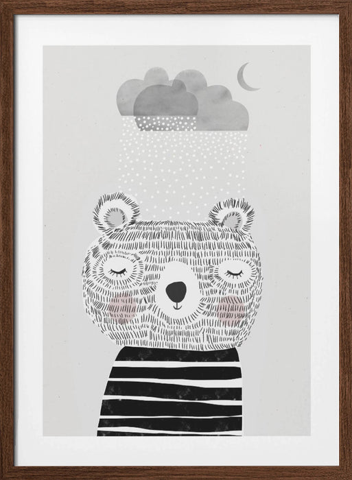 I Love Snow Framed Art Modern Wall Decor