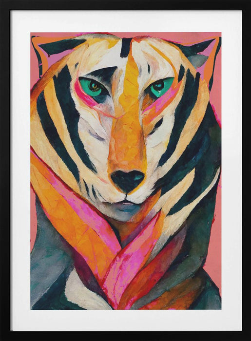 The Tiger Framed Art Modern Wall Decor