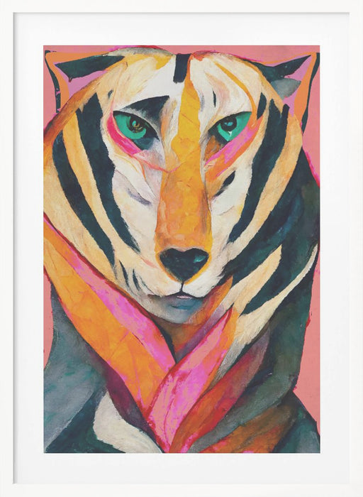 The Tiger Framed Art Modern Wall Decor