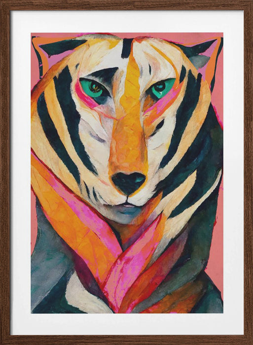 The Tiger Framed Art Modern Wall Decor