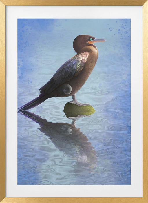 River Bigua Framed Art Wall Decor