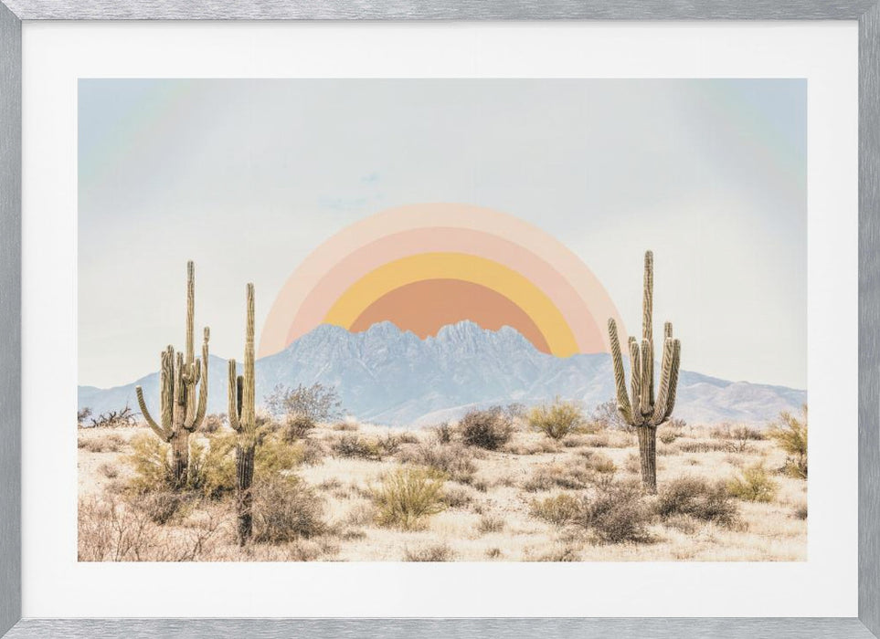 Arizona Sunrise Landscape Framed Art