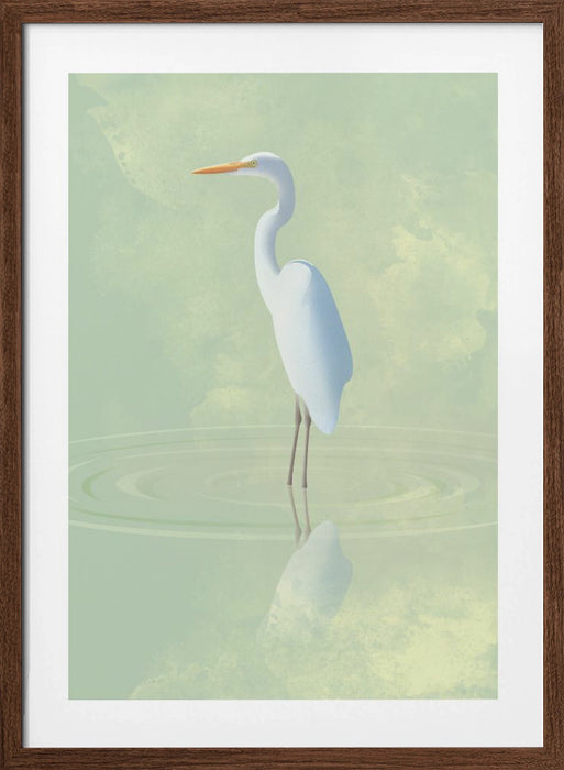 Heron Framed Art Wall Decor