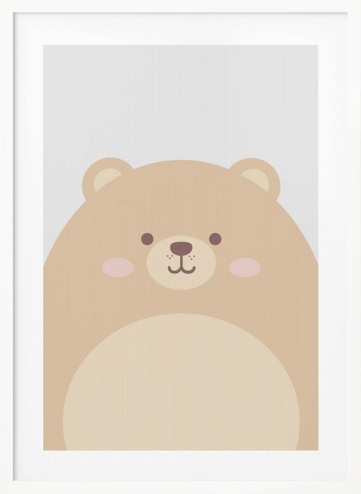 Cute Bear Framed Art Modern Wall Decor