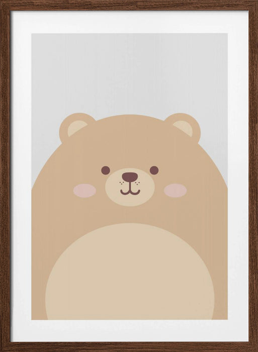 Cute Bear Framed Art Modern Wall Decor