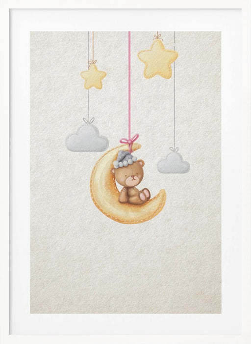 Dreamy Teddy Framed Art Modern Wall Decor