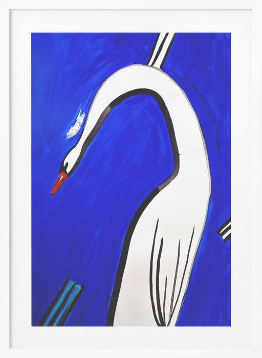 And Swan dropped the feather and everything became clear Framed Art Modern Wall Decor