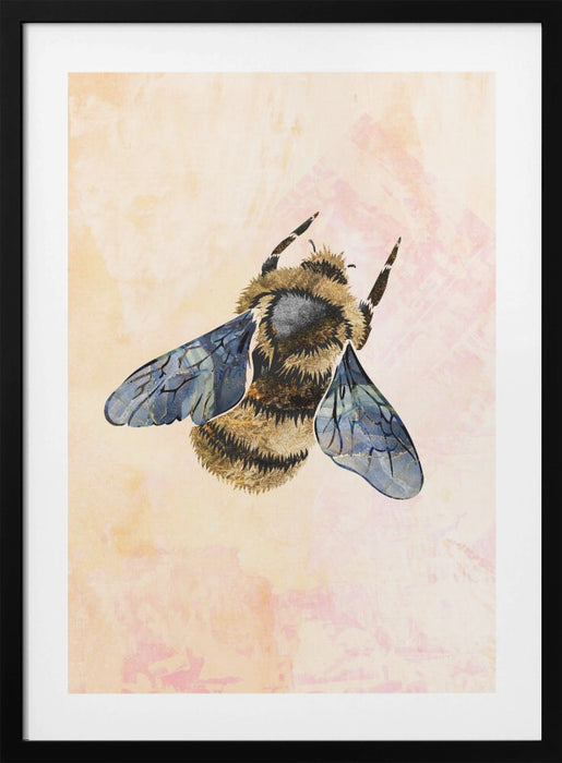 Rustic bee Framed Art Modern Wall Decor