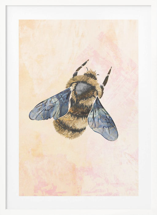 Rustic bee Framed Art Modern Wall Decor