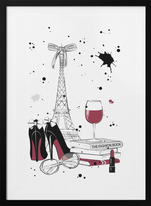 Living in Paris Framed Art Modern Wall Decor