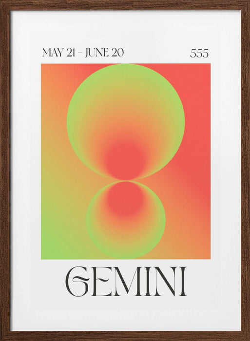 Gemini Framed Art Wall Decor