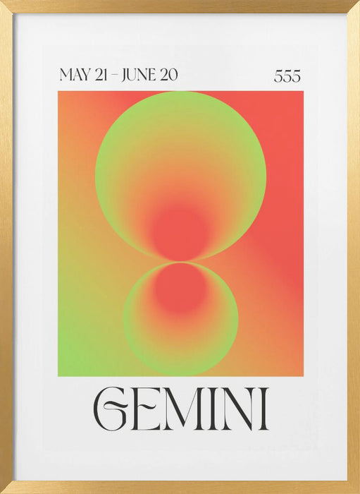 Gemini Framed Art Wall Decor