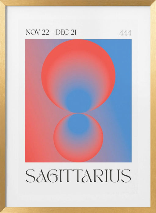 Sagittarius Framed Art Modern Wall Decor