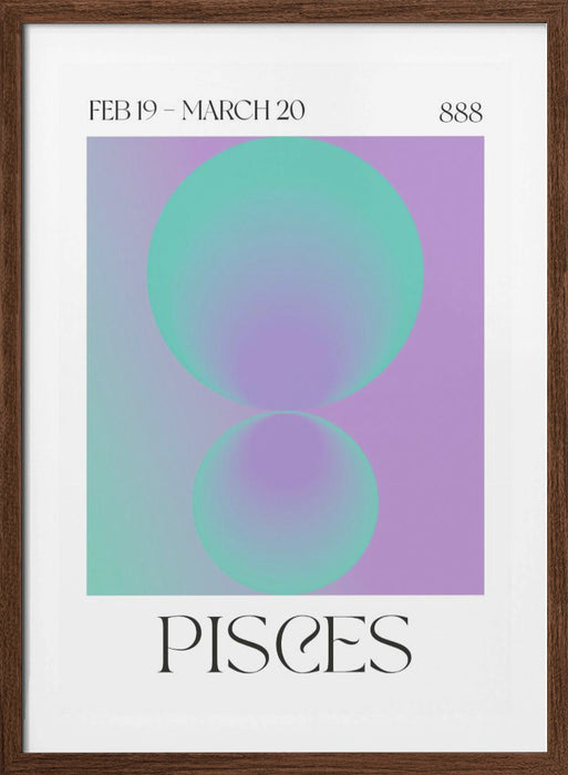 Pisces Framed Art Modern Wall Decor