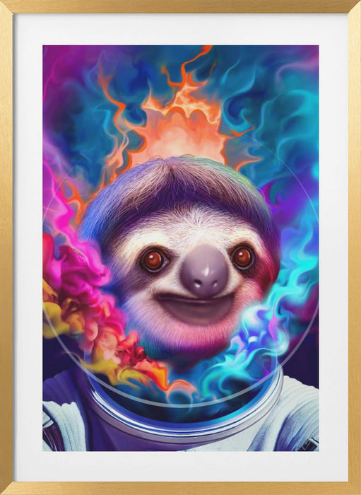 COLORFUL ASTRONAUT Framed Art Modern Wall Decor