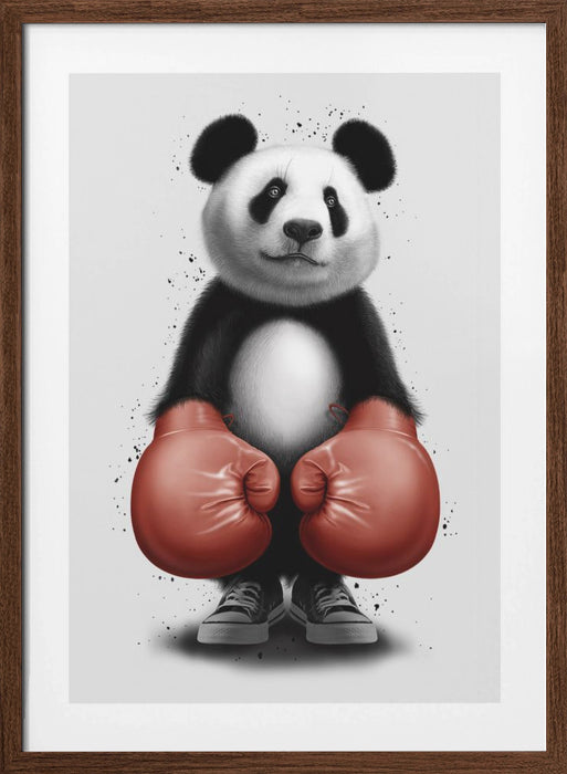 PANDA BOXER Framed Art Wall Decor