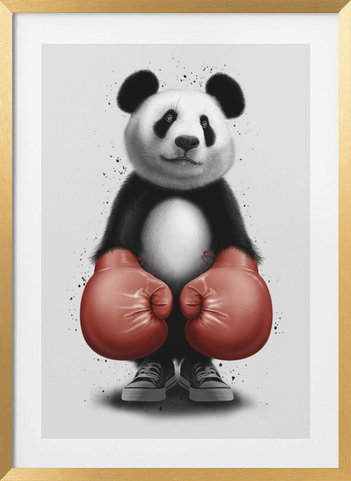 PANDA BOXER Framed Art Wall Decor