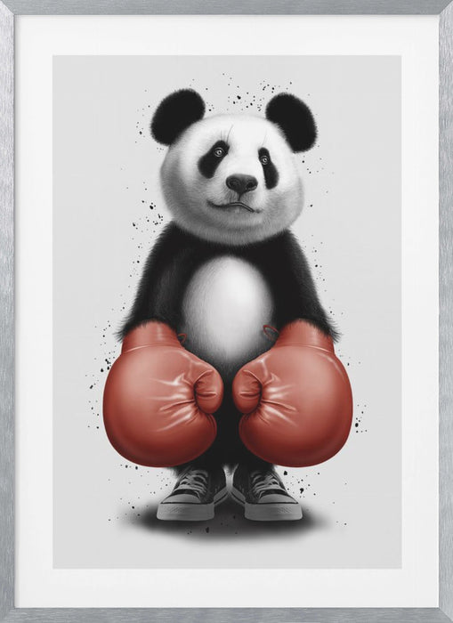 PANDA BOXER Framed Art Wall Decor