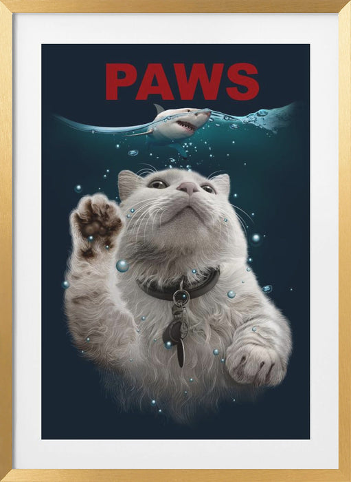 PAWS Framed Art Wall Decor