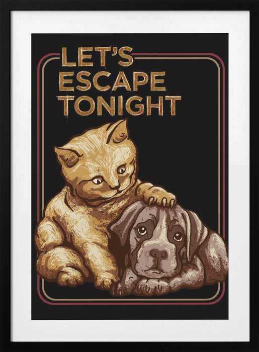 LET'S ESCAPE TONIGHT Framed Art Wall Decor