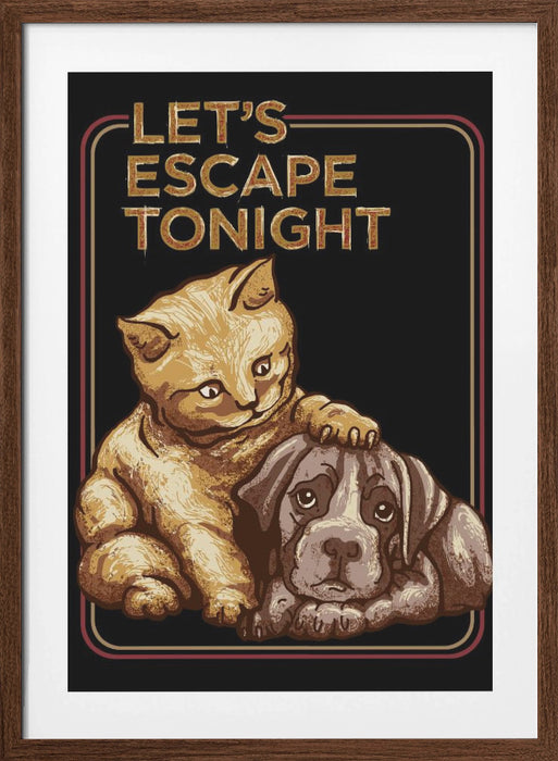 LET'S ESCAPE TONIGHT Framed Art Wall Decor