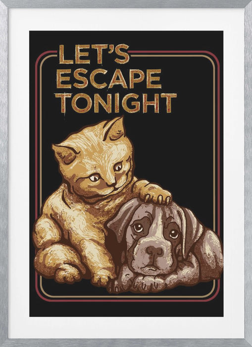 LET'S ESCAPE TONIGHT Framed Art Wall Decor