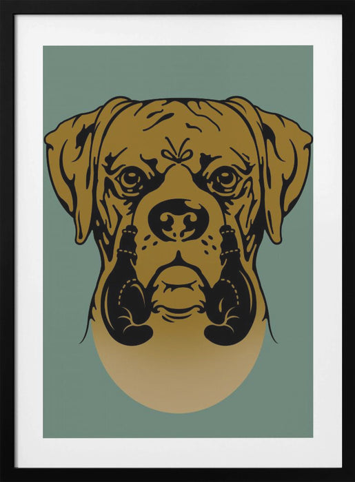 BOXER Framed Art Modern Wall Decor