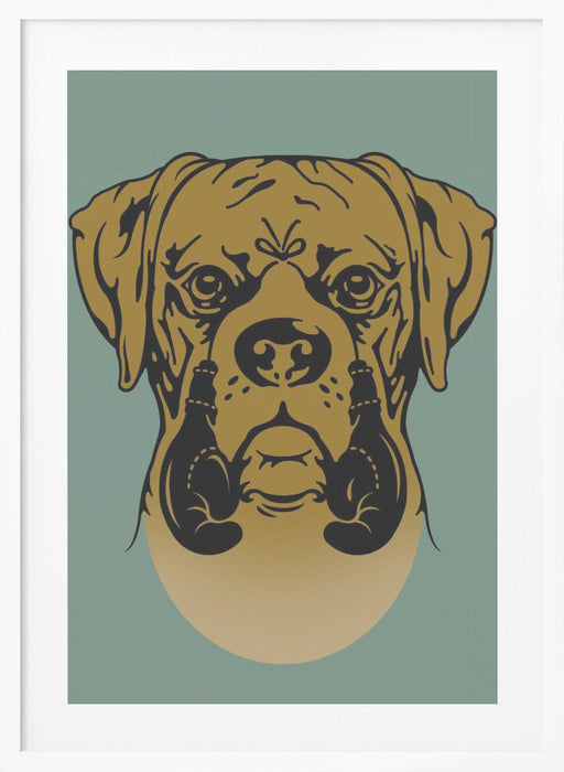 BOXER Framed Art Modern Wall Decor