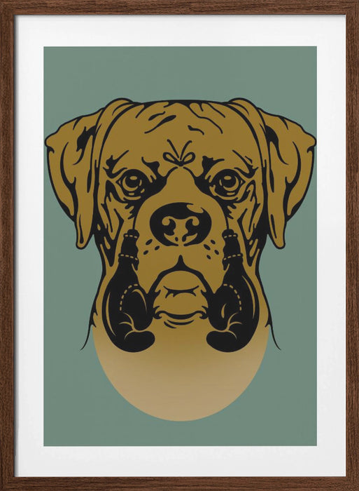 BOXER Framed Art Modern Wall Decor