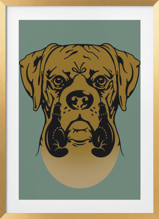 BOXER Framed Art Modern Wall Decor