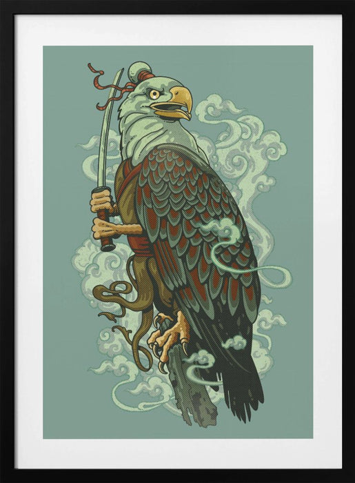 WARRIOR EAGLE Framed Art Wall Decor