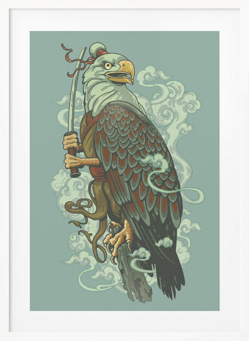 WARRIOR EAGLE Framed Art Wall Decor