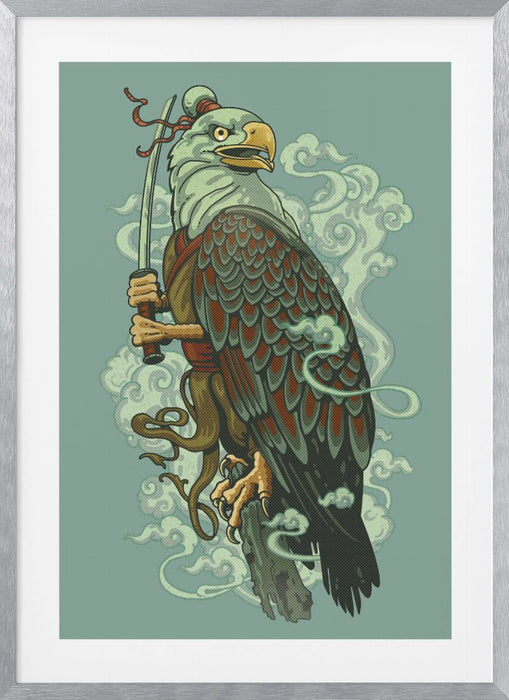 WARRIOR EAGLE Framed Art Wall Decor