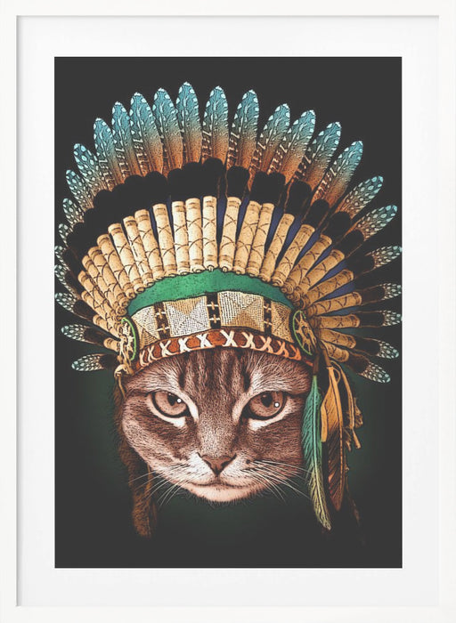 chief cat Framed Art Wall Decor