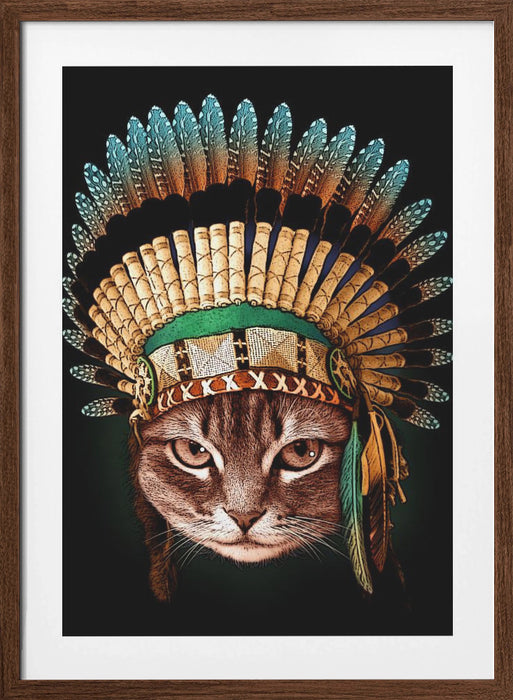 chief cat Framed Art Wall Decor