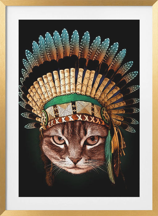 chief cat Framed Art Wall Decor