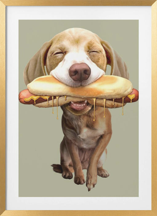 hotdog Framed Art Modern Wall Decor